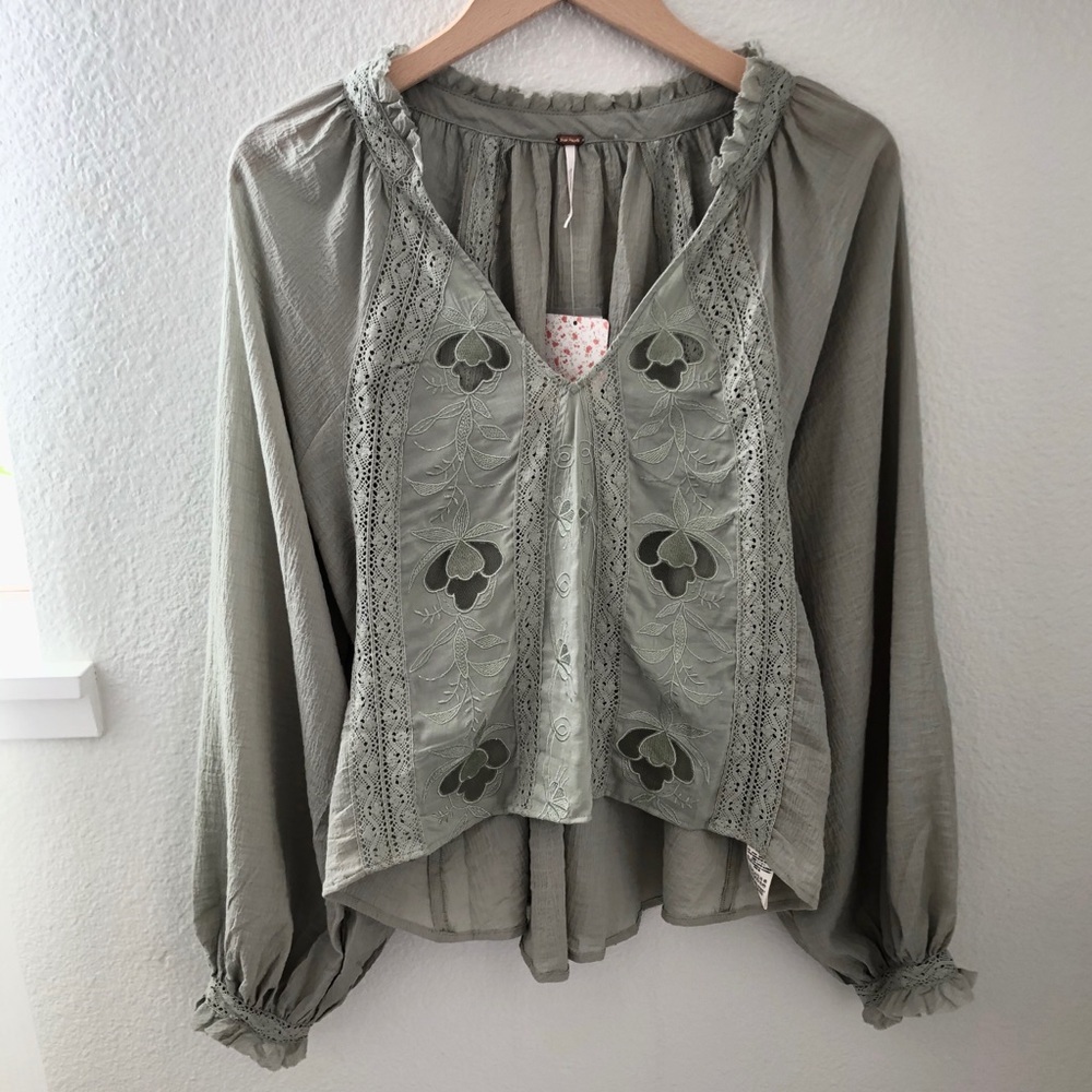 Free People Lace Long Sleeve